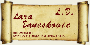 Lara Danesković vizit kartica